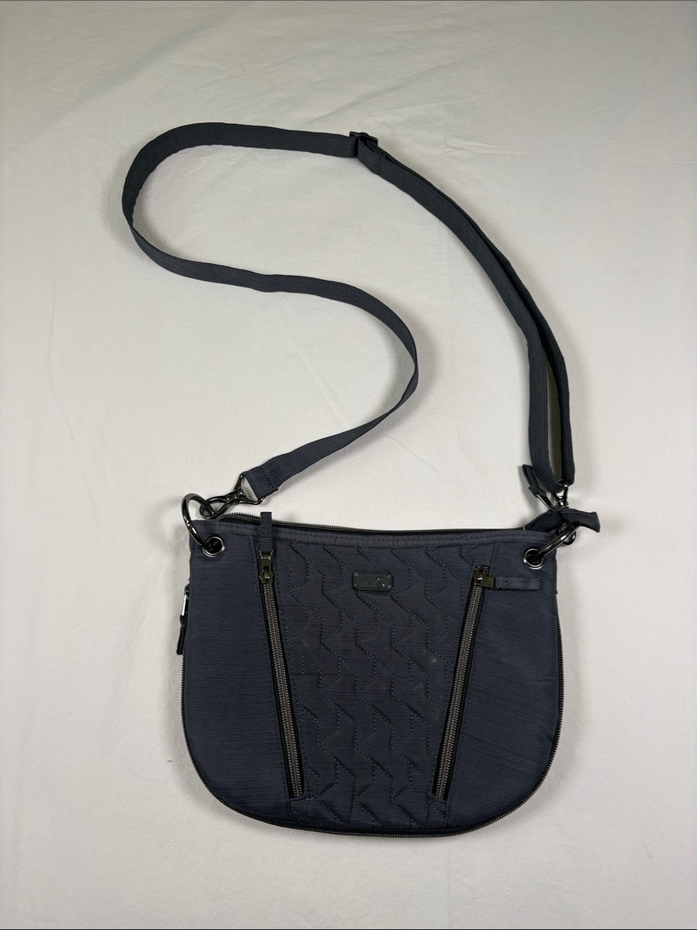 lug Navy Quilted Crossbody Bag